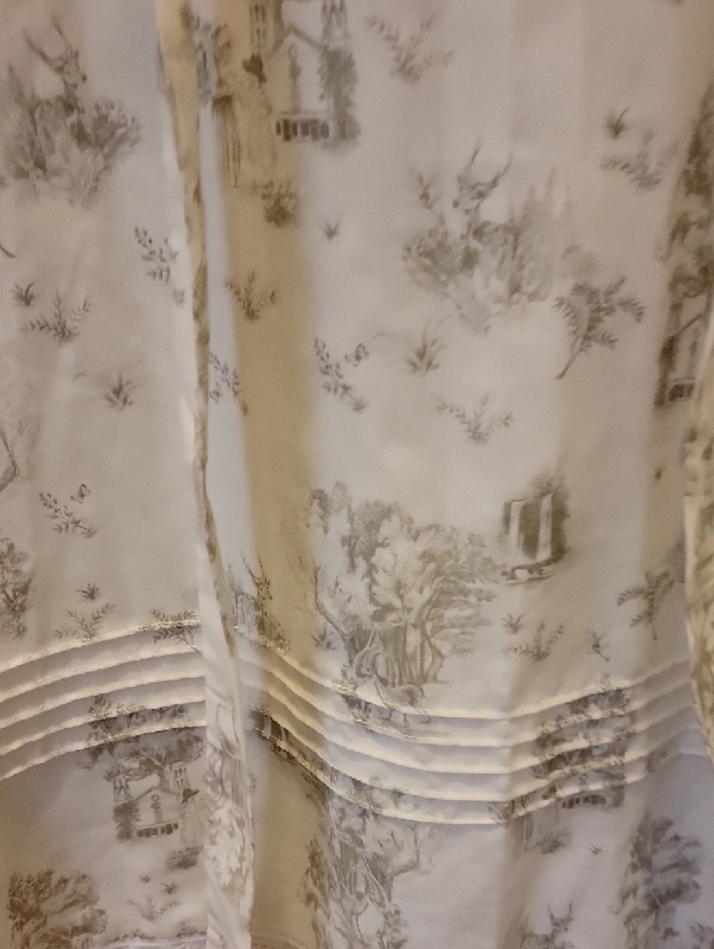 Simple Retro Vintage-Inspired Cream Floral Print Long Sleeve Dress Size S - Picture 11 of 15